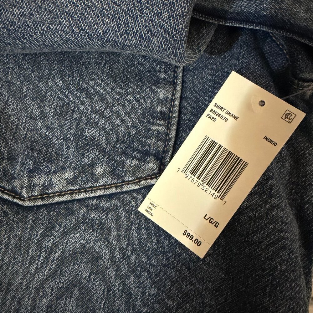 Buffalo David Bitton Shane Denim Shirt L - Picture 12 of 14